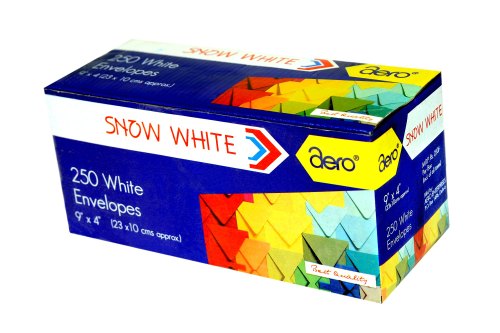 Aero Snowhite - 9x4 - Pack of 250 (23x10 cms approx.)